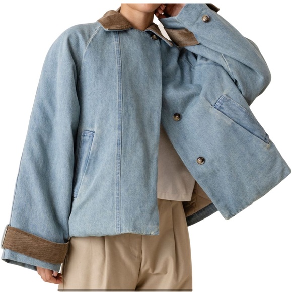 Lewis Melly NWT Lara Denim Swing Jacket size S/M - Picture 2 of 6